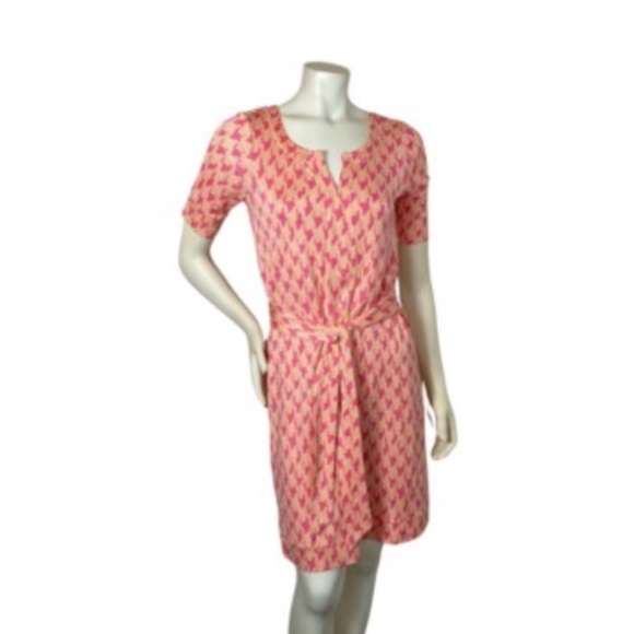 Lilly Pulitzer Dresses & Skirts - Lilly Pulitzer Colleen Dress Printed Apricot Armstrong Houndstooth Size 2 Silk